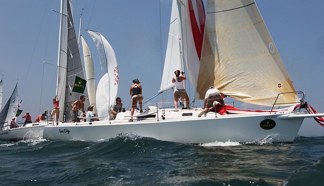 J105s LIVE EDGE and BEAR SPIRIT. NYYC Race Week ©  Rolex / Dan Nerney